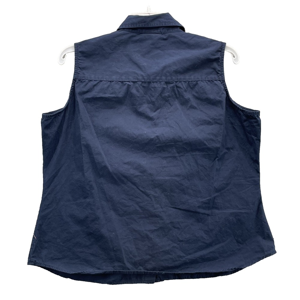 Peanuts Button Sleeveless Top Women XL Snoopy Camp Troop Leader Scouts Hike Gorp - Picture 2 of 10